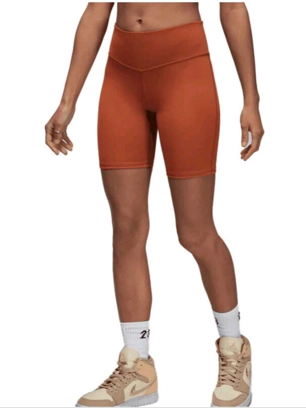 Nike Jordan Dri-fit Tight Fit Bike Shorts Dark Russet XS Running Activewear